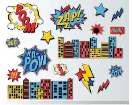 Superhero Wall Decorations - Click Image to Close